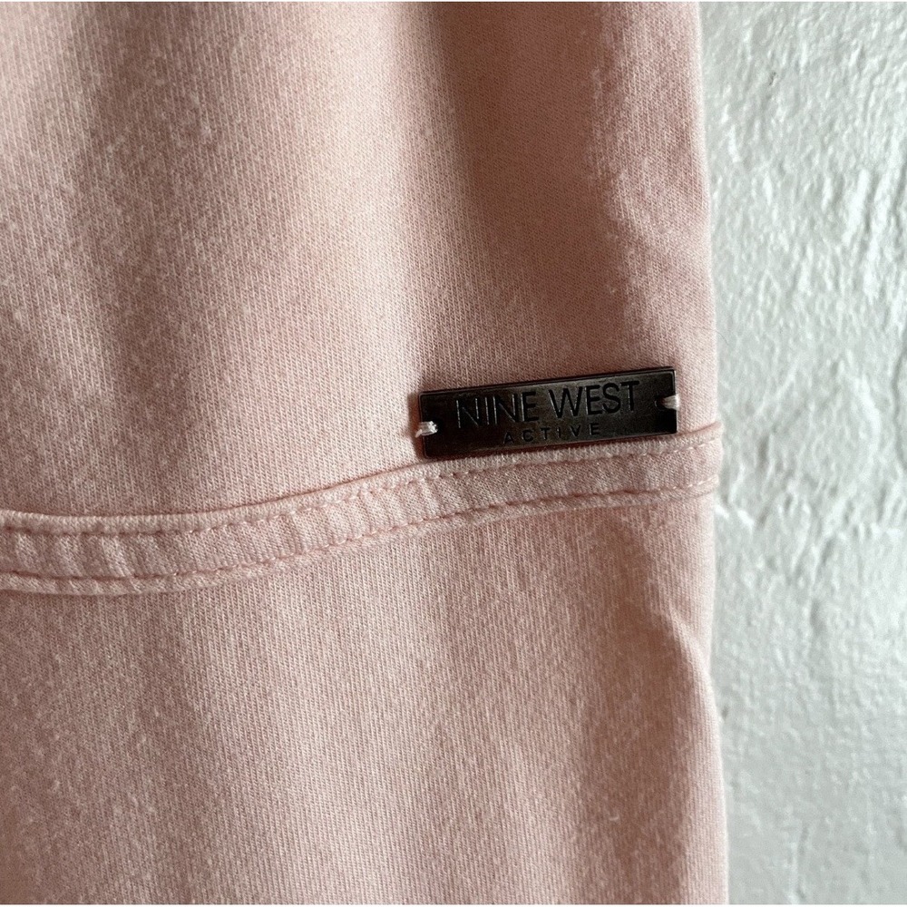 Nine West Women's Blush Pink Joggers Mesh Panels Size M Athleisure Sporty Gym - Picture 3 of 9